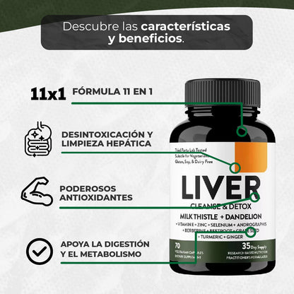 Liver Cleanse Detox-Desintoxica tu higado naturalmente